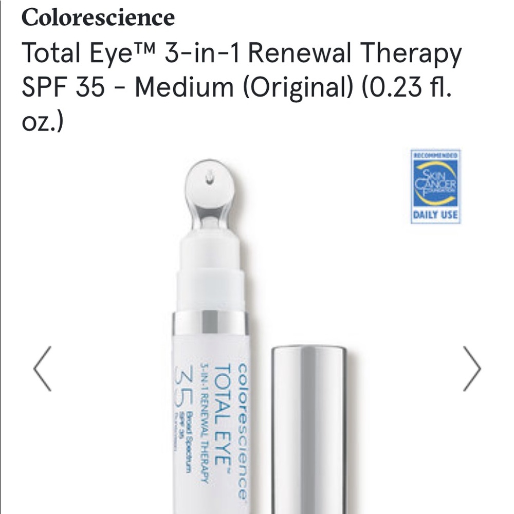 COPY - NEW Colorescience TOTAL EYE 3-IN-1 RENEWAL THERAPY